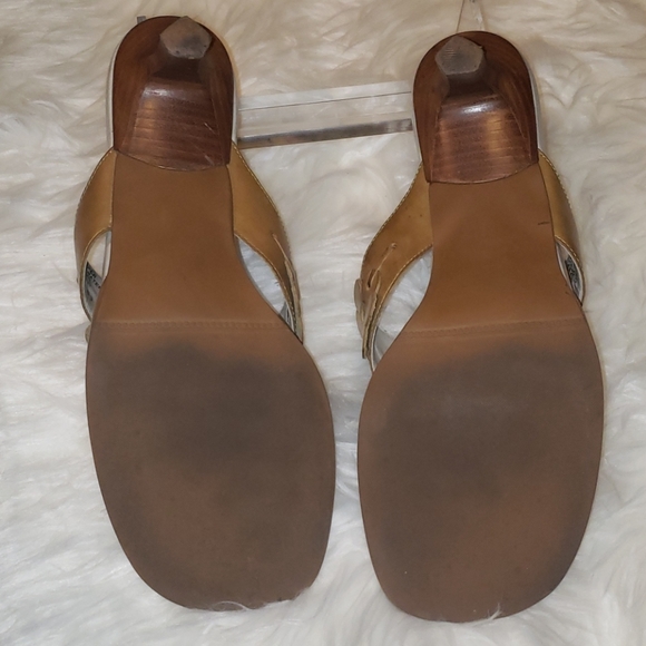 Bass Sandals 3" heel Olive green - Picture 5 of 9